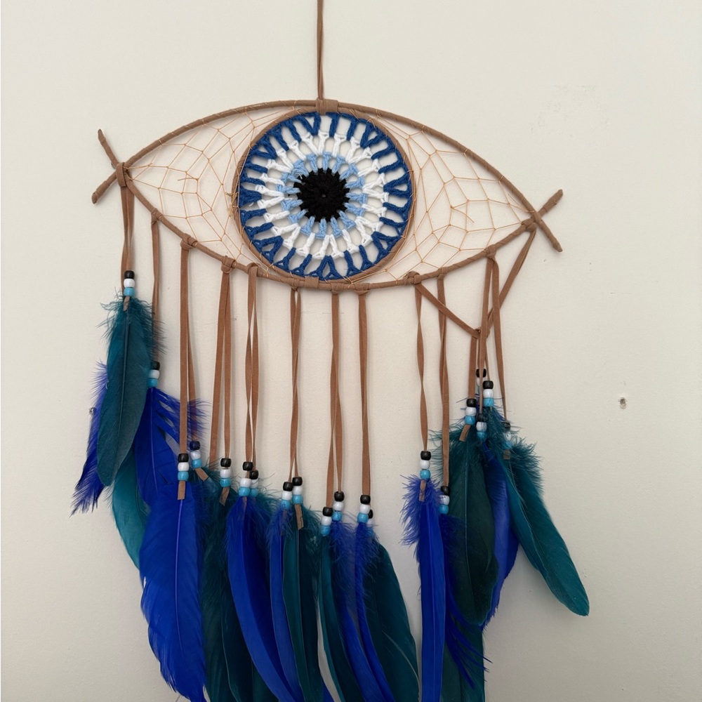 Blue and Brown Dreamcatcher Wall Decor